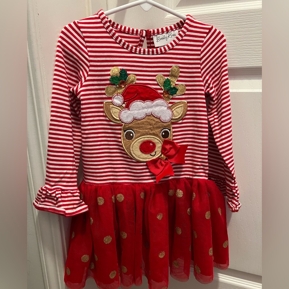 Emily Rose Red and White Striped Dress